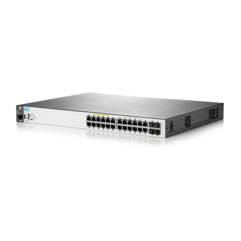 Switch 24 Portas Poe+ Gerenciável Hp Aruba 2530 J9773a 4 Sfp