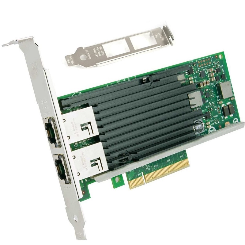 Placa de rede 10G RJ45 10Gbase-T PCI-E INTEL X540-T2 2 PORTAS