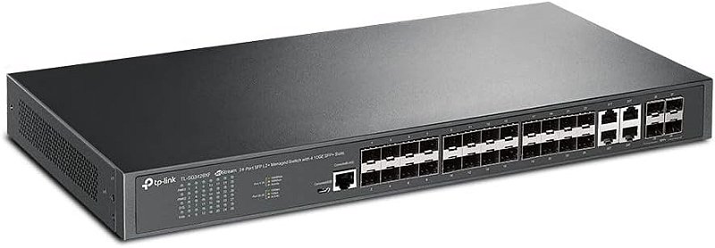 Switch Gerenciável L2+ TP-Link TL-SG3428XF de 24 Portas SFP