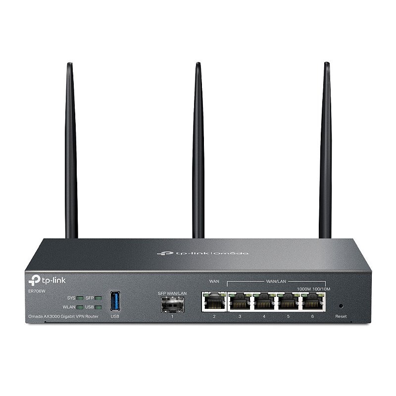 【タイムセール】TP-Link Omada AX3000 VPNゲートウェイ Roteador VPN Wi-Fi Omada AX3000 Gigabit - ER706W - Tp-link