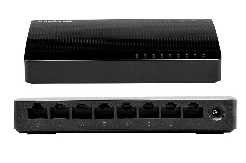 Switch 8 Portas Gigabit Sg800 Q+ Intelbras - Aztech Hardware