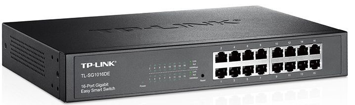 Switch 16 Portas Gigabit Gerenciável Tp-link Tl-sg1016de Desktop