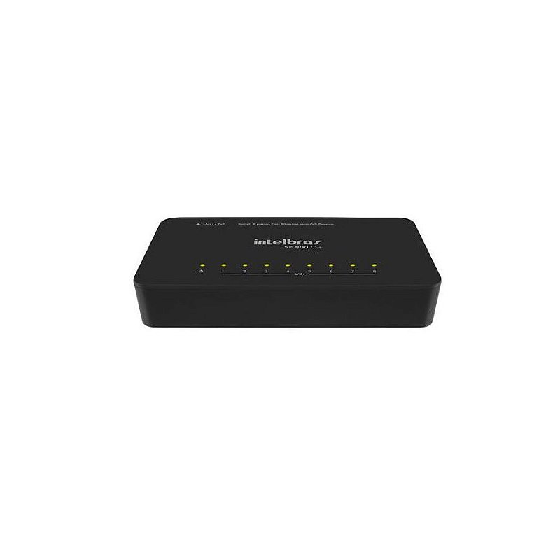 Switch 8 Portas 10/100 Mbps Sf 800 Q+ Intelbras - Aztech Hardware