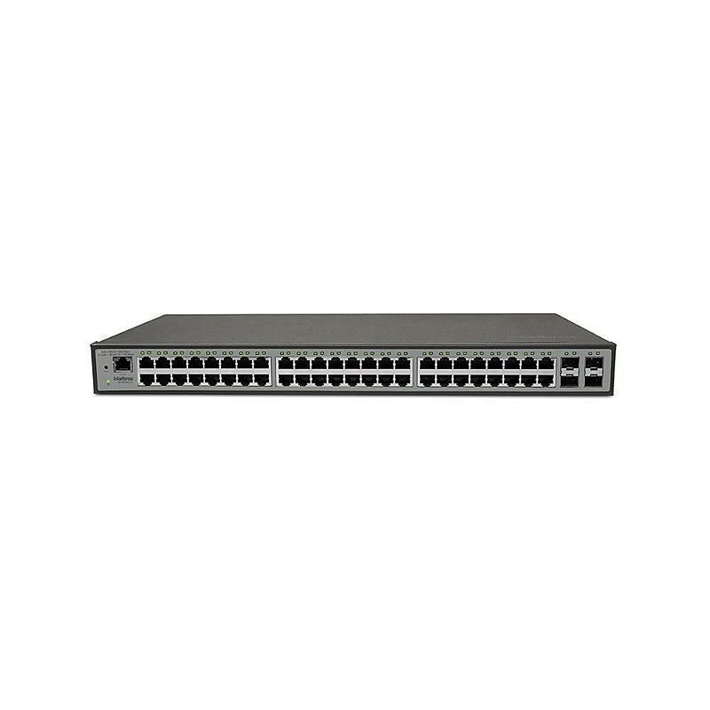 Switch 48 portas Gigabit Gerenciável L2+ Intelbras SG 5204 MR