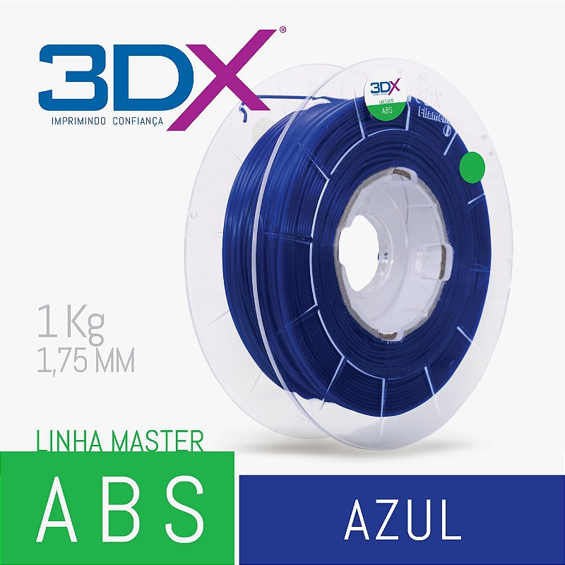 Filamento ABS Azul 1kg Ppc Filaments