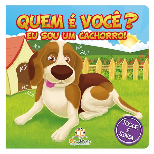 Livro Toque e Sinta Animais Fofinhos Cachorrinho - Blu Editora