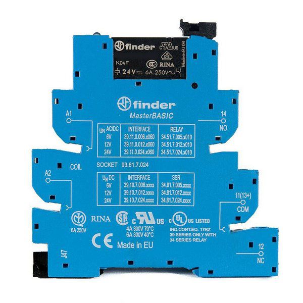 39.11.0.012.0060 Rele Modular de Interface Serie 39 Finder - Elétrica ...