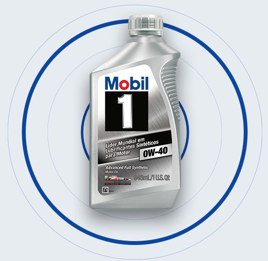 Mobil 1 0W40 Lubrificante Sintético para Motor 946 ml - Made in