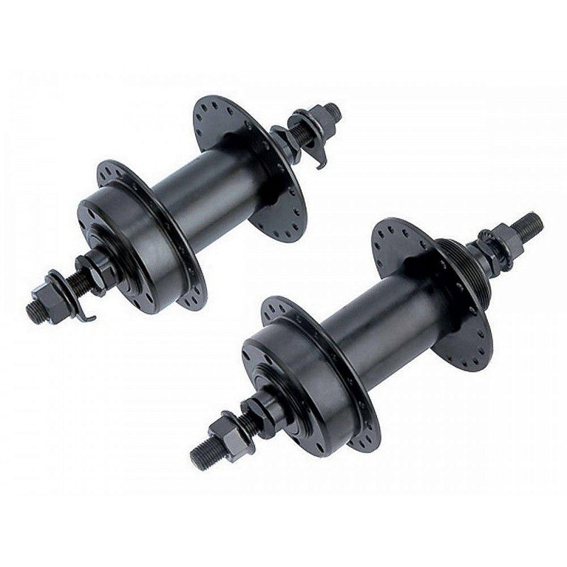 CUBO 36-F ACO D/T FLANGE ALTA PRETO - Ciclo Castro Bikes