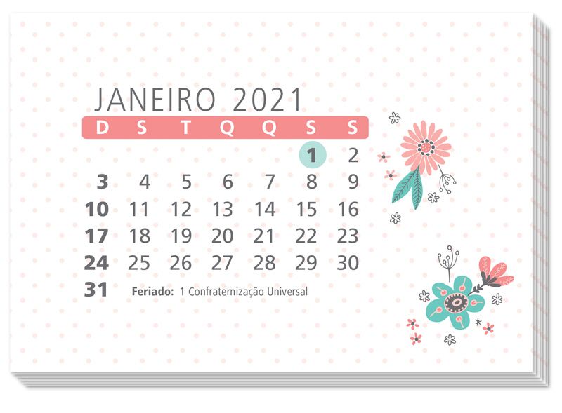 Refil Calendario De Mesa 2021 Mimeria Mimos E Presentes Fofos calendario mesa janeiro 2021