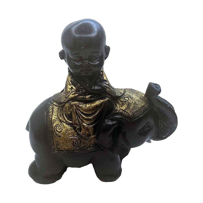 Imagem Buda no elefante preto