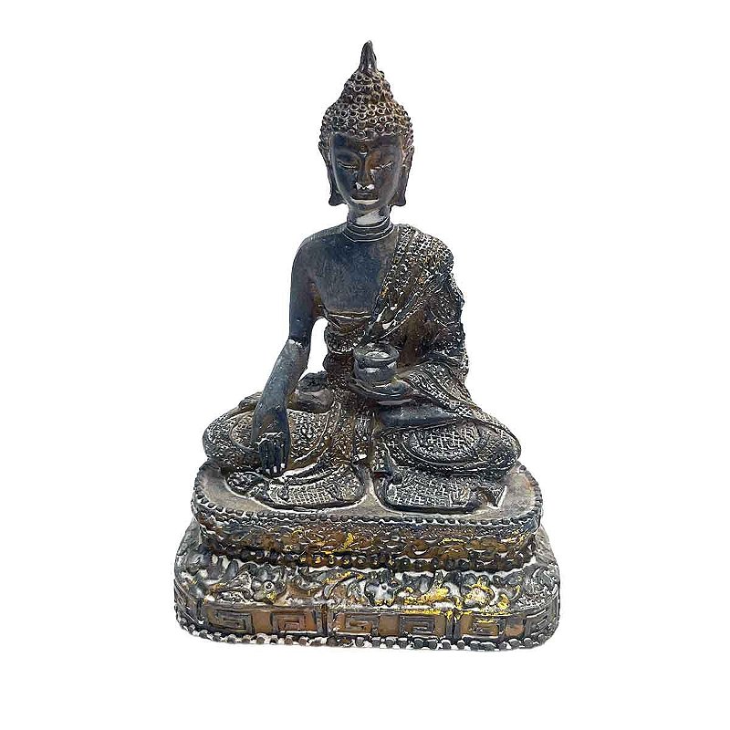 Buda sentado com pote na mão