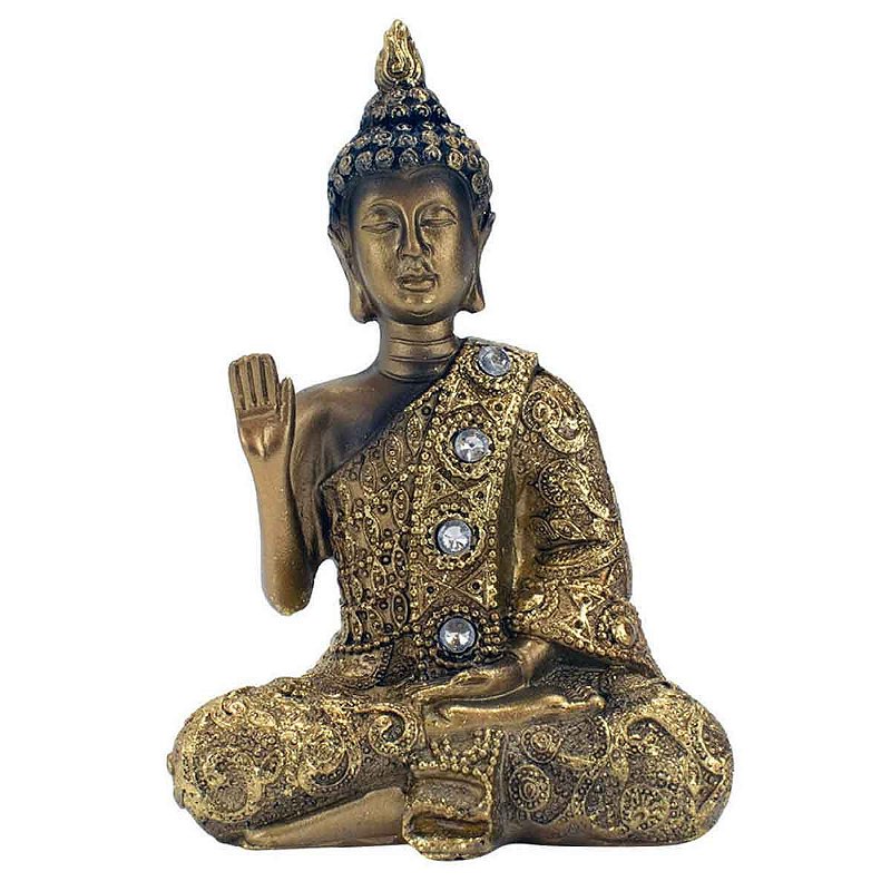 Buda dourado vitarka mudra