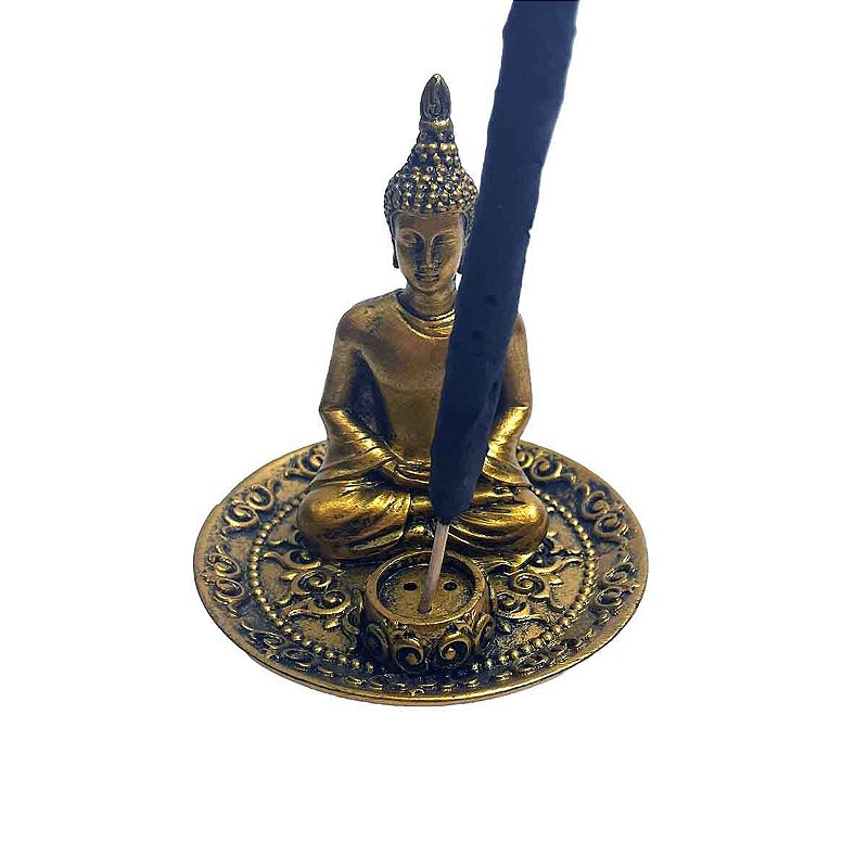 Incensário dourado Buda Hindu 2