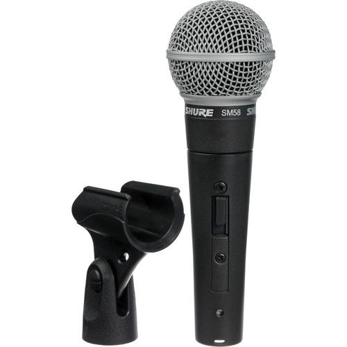 Microfone Vocal Shure SM58S com Interruptor On / Off - Broadmedia