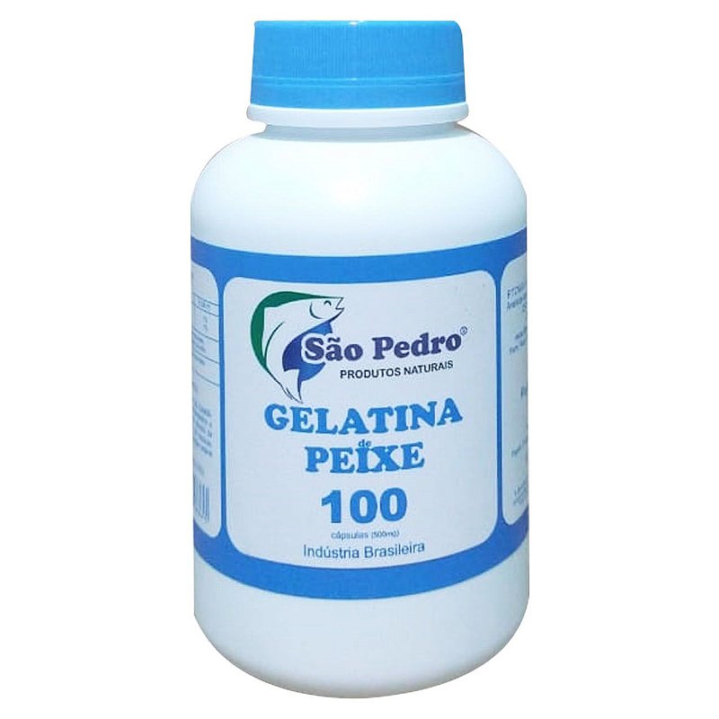 GELATINA DE PEIXE SÃO PEDRO 100 CAPS (500mg)