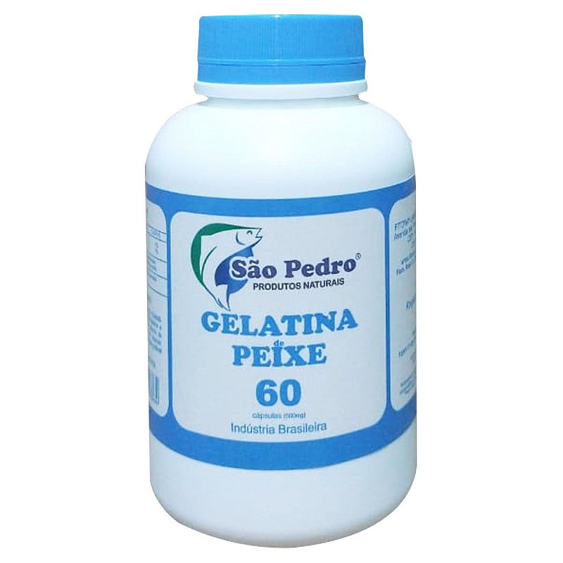 GELATINA DE PEIXE SÃO PEDRO 60 CAPS (500mg)