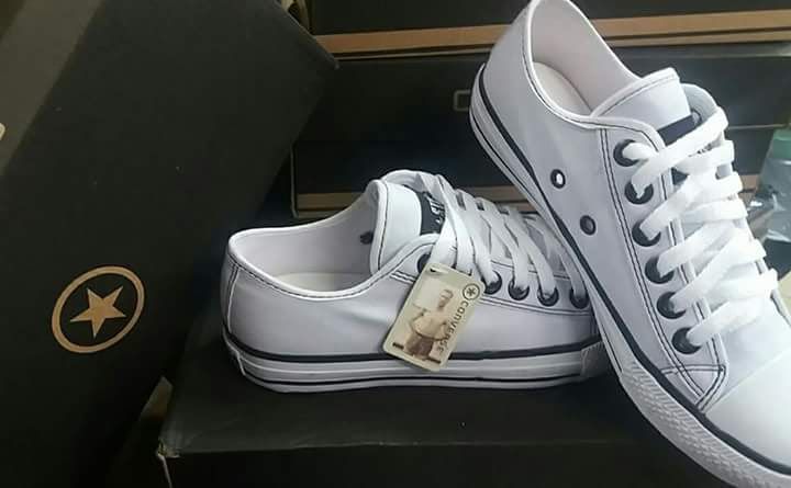 all star cano baixo couro