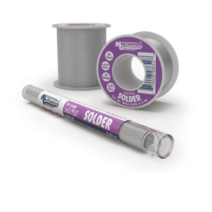 Kester SAC305 275 No-Clean Sn96.5 Ag3.0 Cu0.5 Alambre de soldadura, 0.062 66 núcleos