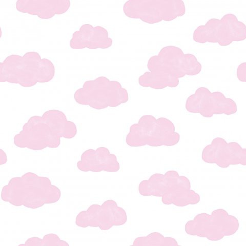 Papel de Parede Nuvens - Rosa - Etos Paper & Decor - Papel de Parede e ...