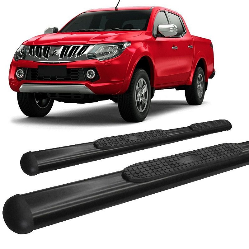 Estribo Pajero Dakar Preto - Para Modelos 2011 A 2020, Suporte Até 150kg