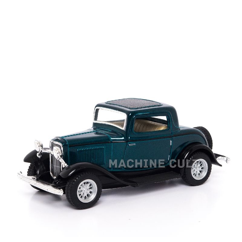 Miniatura Ford 3 Window Coupe 1932 Verde - 1:34 - Machine Cult