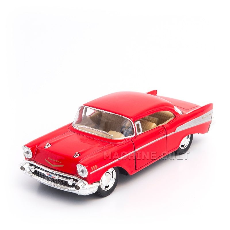 Miniatura Chevrolet Bel Air 1957 Vermelho - 1:40 - Machine Cult
