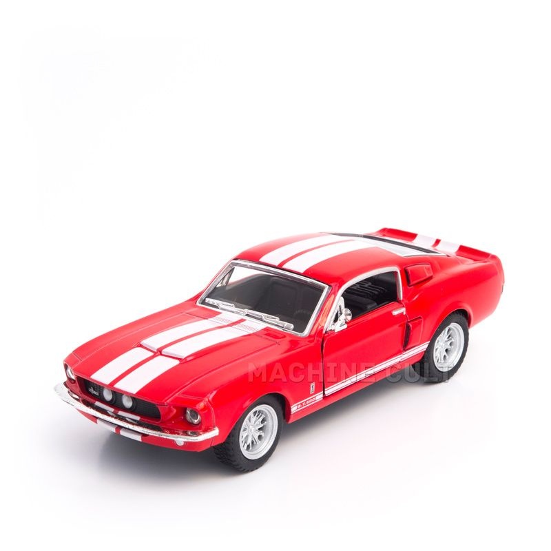 Miniatura Shelby GT-500 1967 Vermelho - 1:38 - Machine Cult