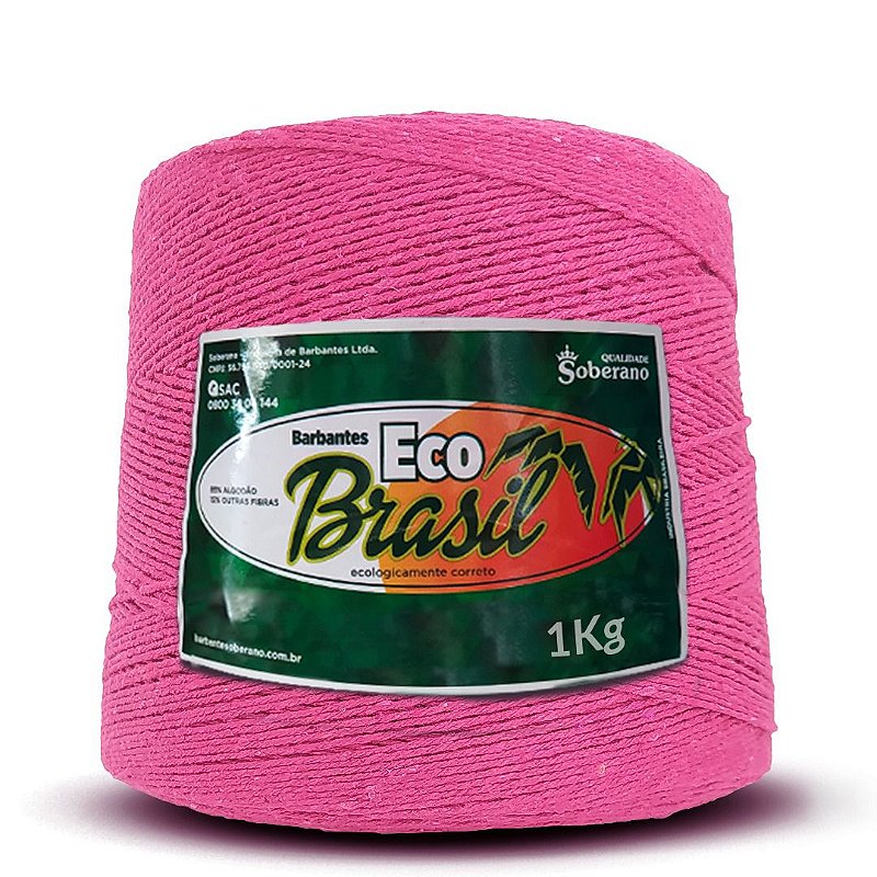 Barbante 1kg Eco Brasil Soberano Pink - Carmenn Barbantes e Fios