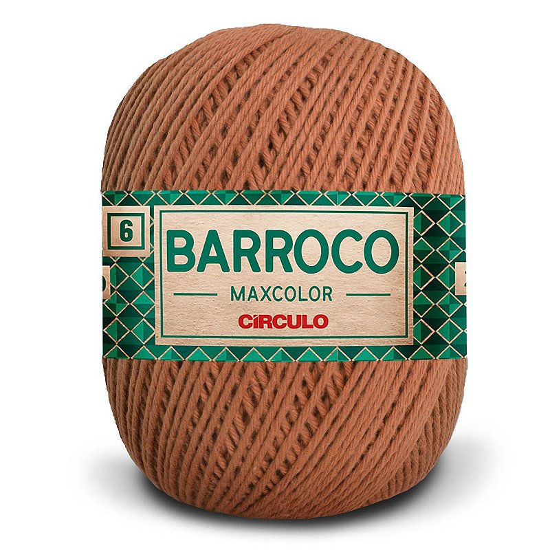 Barbante Barroco Maxcolor 400g Circulo N6 - Bronze 7259 - Carmenn
