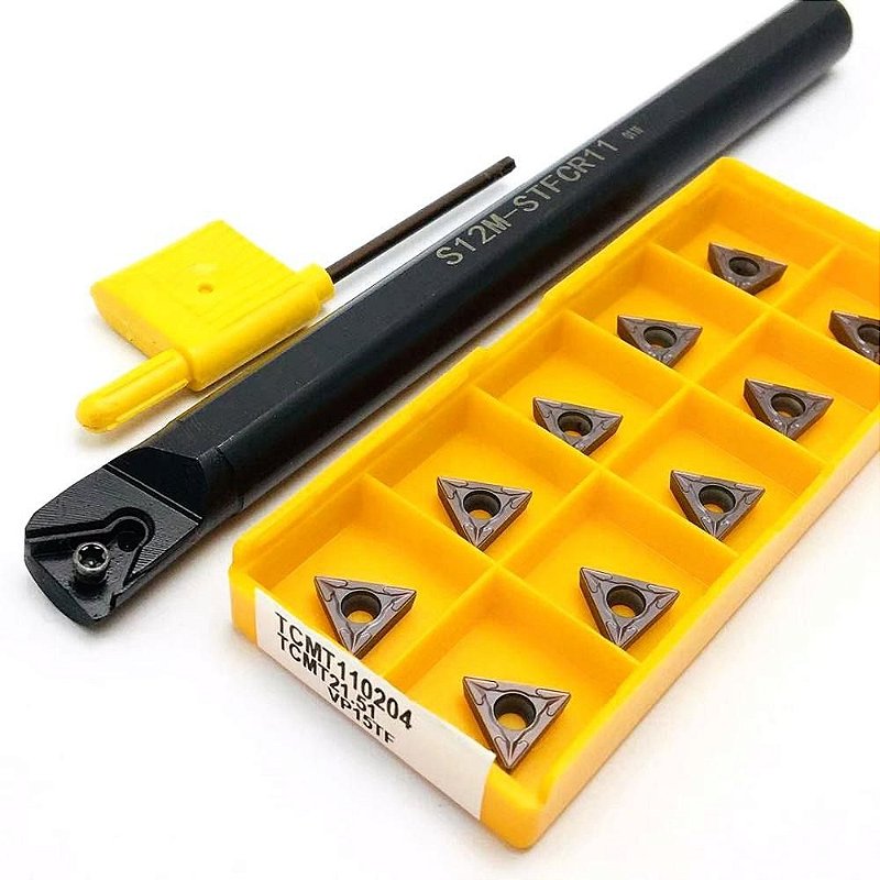 Suporte interno S12M-STFCR11 mais uma caixa de pastilha TCMT110204 VP15TF