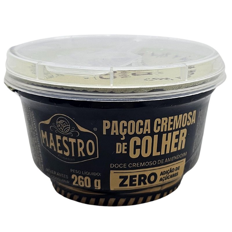 Paçoca Cremosa de Colher Zero Adição de Açúcares 260G MAESTRO - Uai ...