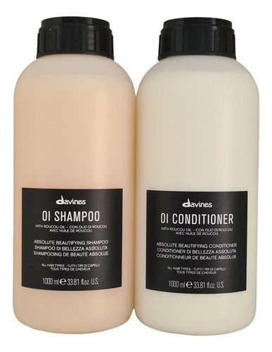 Davines Shampoo 1000ml + Condicionador Oi 1000ml - Blogi