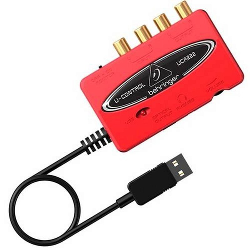 Interface de Áudio Behringer UCA222 Prime In Áudio e Vídeo