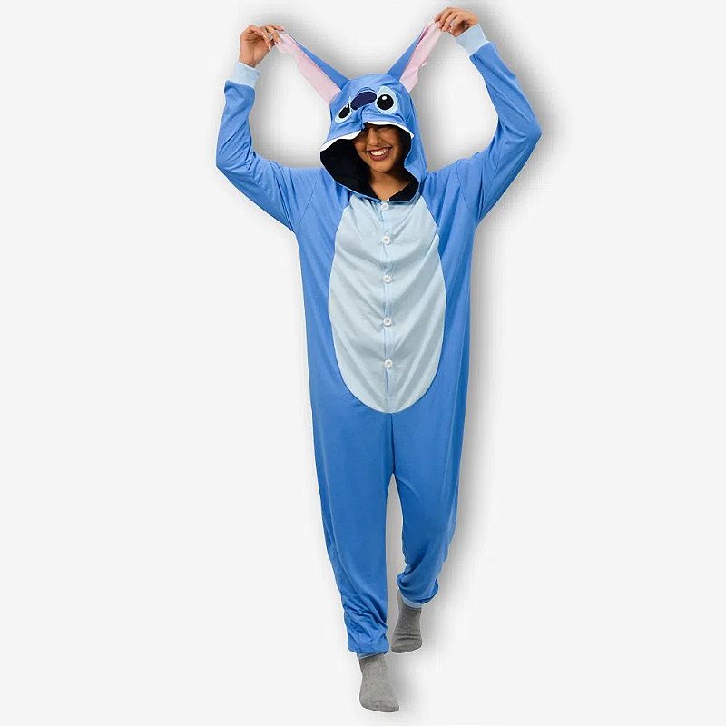 Macacão Kigurumi Lilo e Stitch™ adulto: Disfarces Adultos,mascarilhas e  fatos de carnaval - Vegaoo