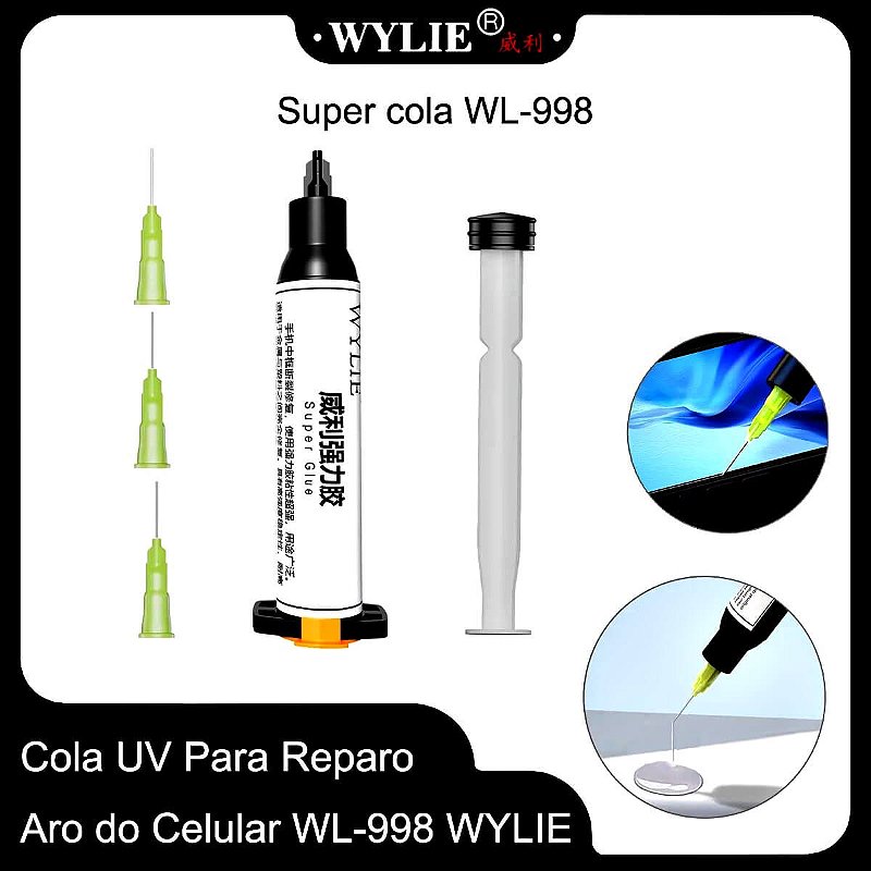 Cola UV Para Reparo Aro do Celular WYLIE WL-998 - Beta Cabos Cell