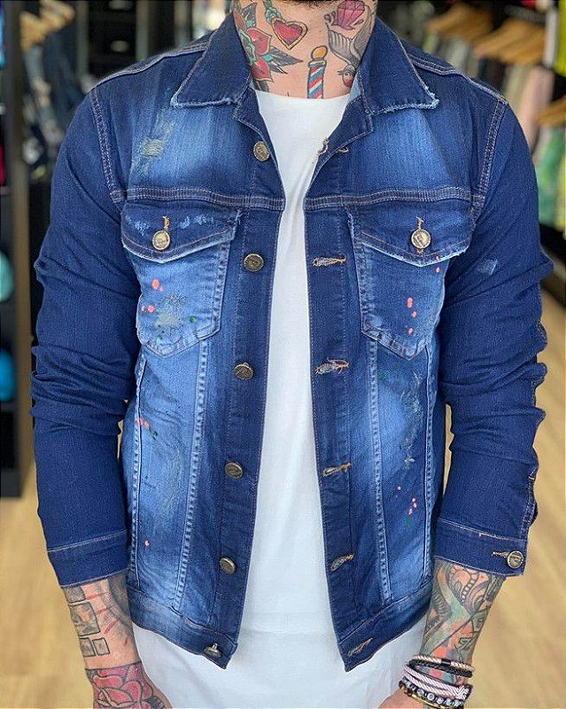 jaqueta grande jeans