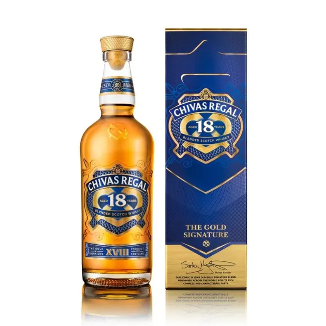 Whisky Chivas Regal 18 anos - 750 ml - Bebidas BH Delivery