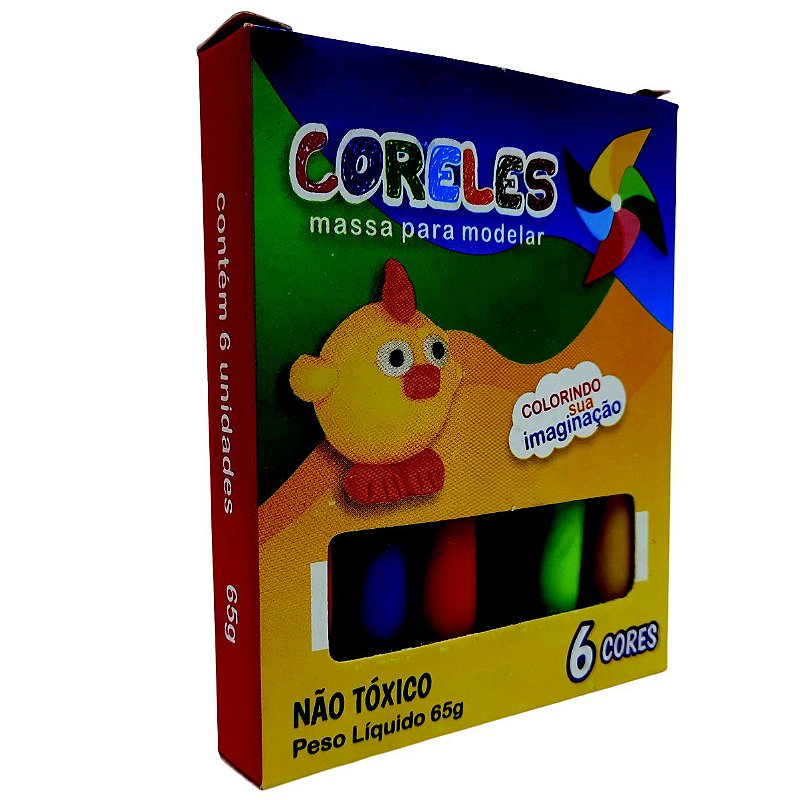 Massinha de Modelar 6 Cores