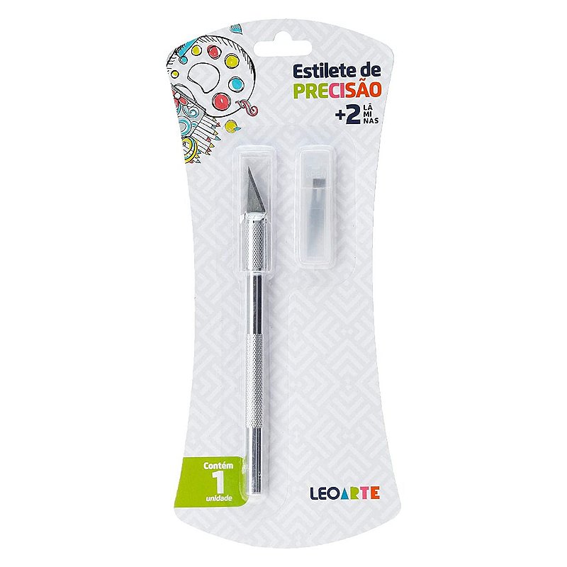 Estilete de Precisão Tipo Bisturi + 2 Lâminas Extras