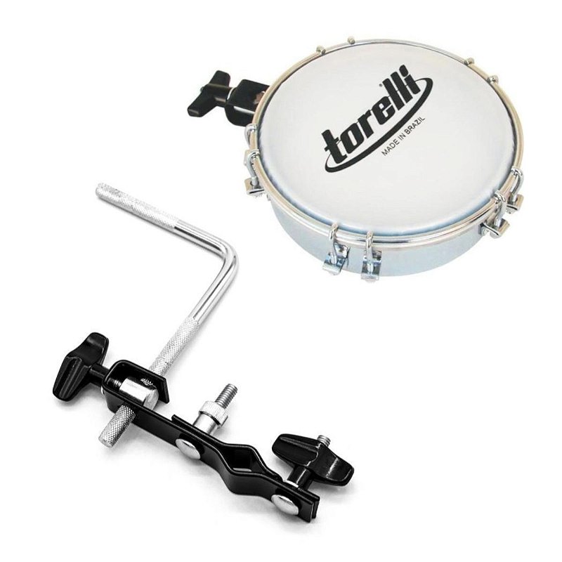 Tamborim Com Clamp Tt409 + Suporte Para Percussão Ta430 IanniStore