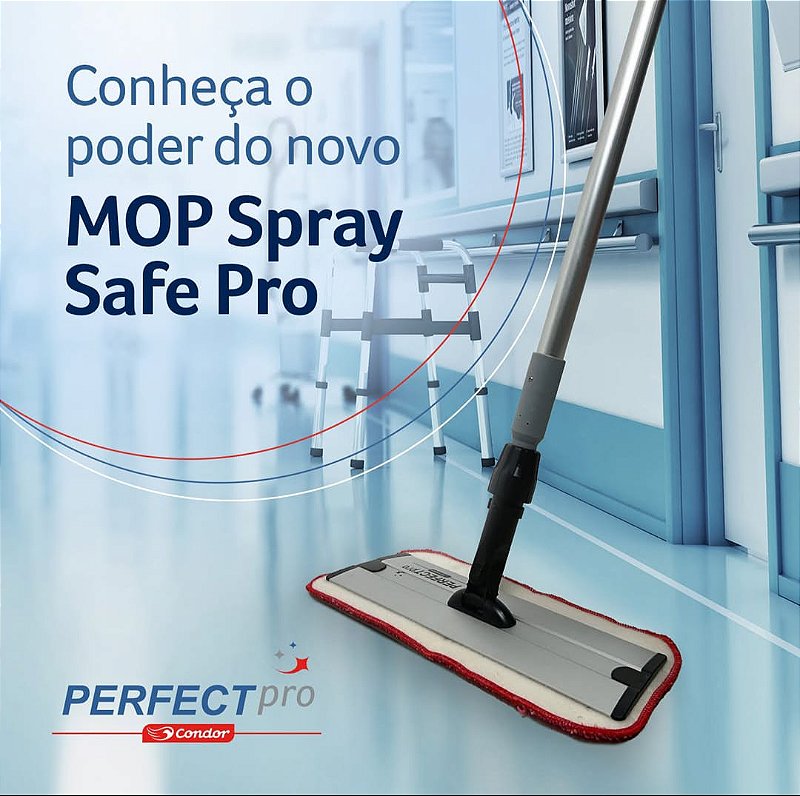 MOP Spray Safe Pro Completo Base Plástica 40cm - Condor