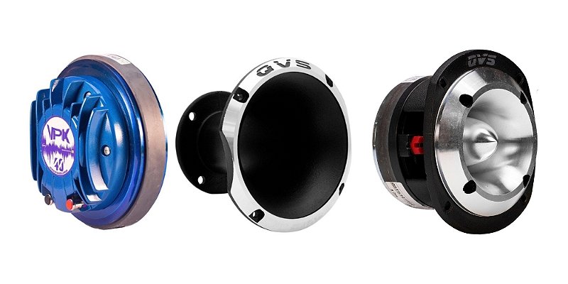 Driver Trio Fenólico QVS 40VPK 200w RMS + Corneta + Super Tweeter