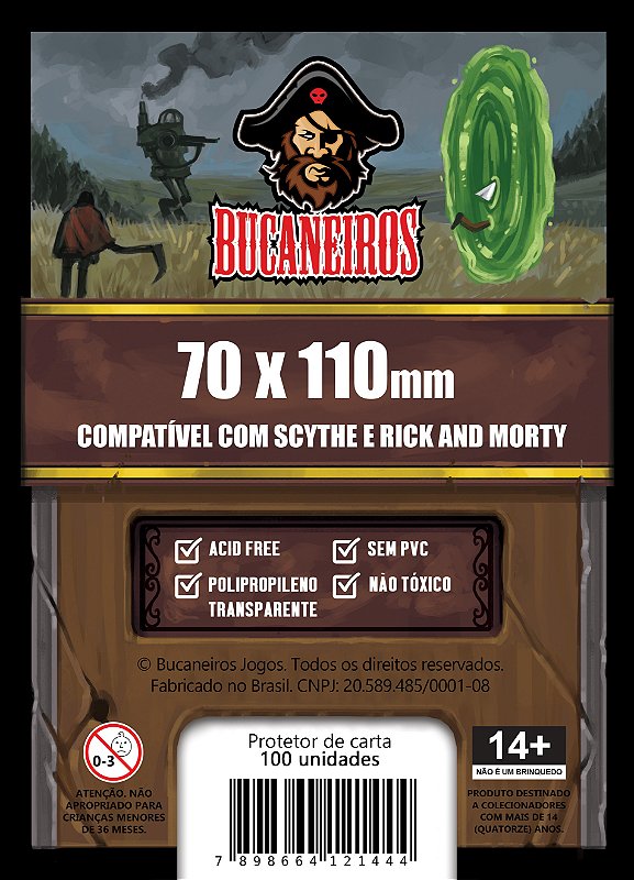 Sleeve Customizado Scythe (70mm x 110mm) BlackCat Board Games