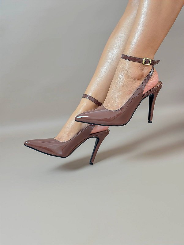 SCARPIN SLINGBACK LAUREN MARROM-314/25