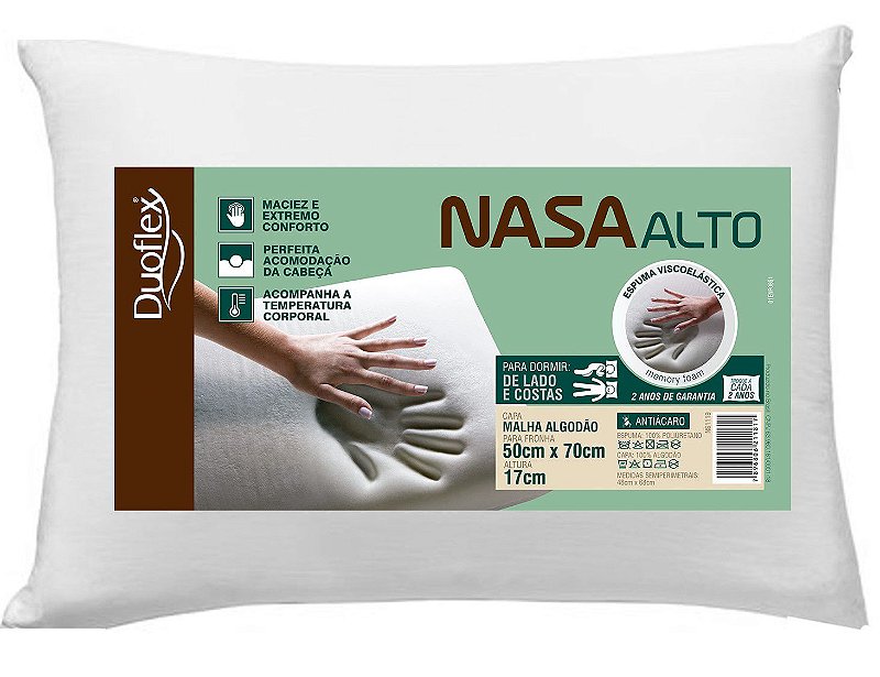 Travesseiro Nasa Alto X Cm Duoflex Costini Com Br