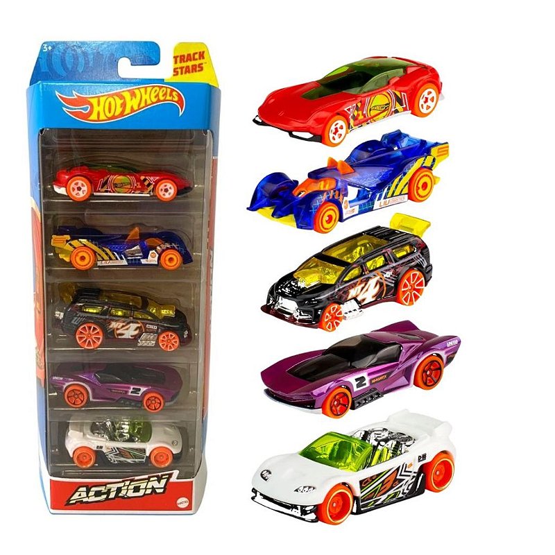 Carrinhos Hot Wheels Com 5 Unidades (Sortido) - Mattel em Promoção