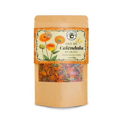 Ch de Cal ndula 35g Cura Herbal Farm cia Belladona