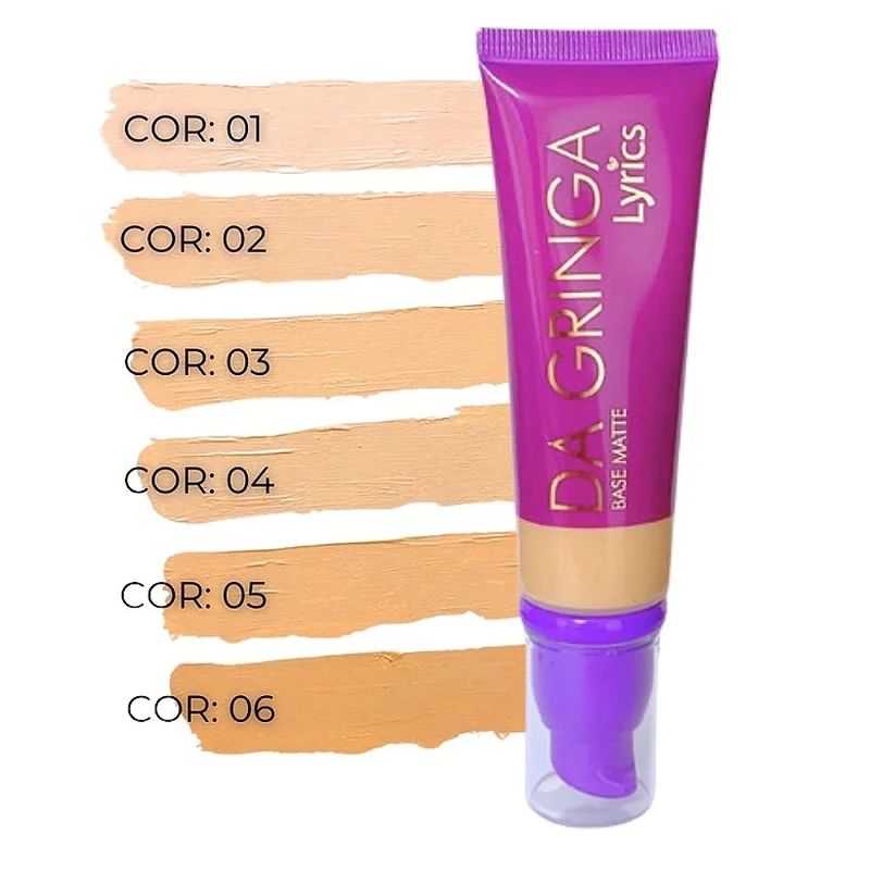 BASE LIQUIDA DA GRINGA LYRICS HB102537 COR 01 Bellíssima Makeup