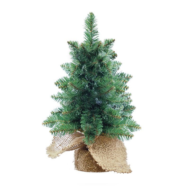 Mini árvore de natal dobrável Juta verde 60 cm